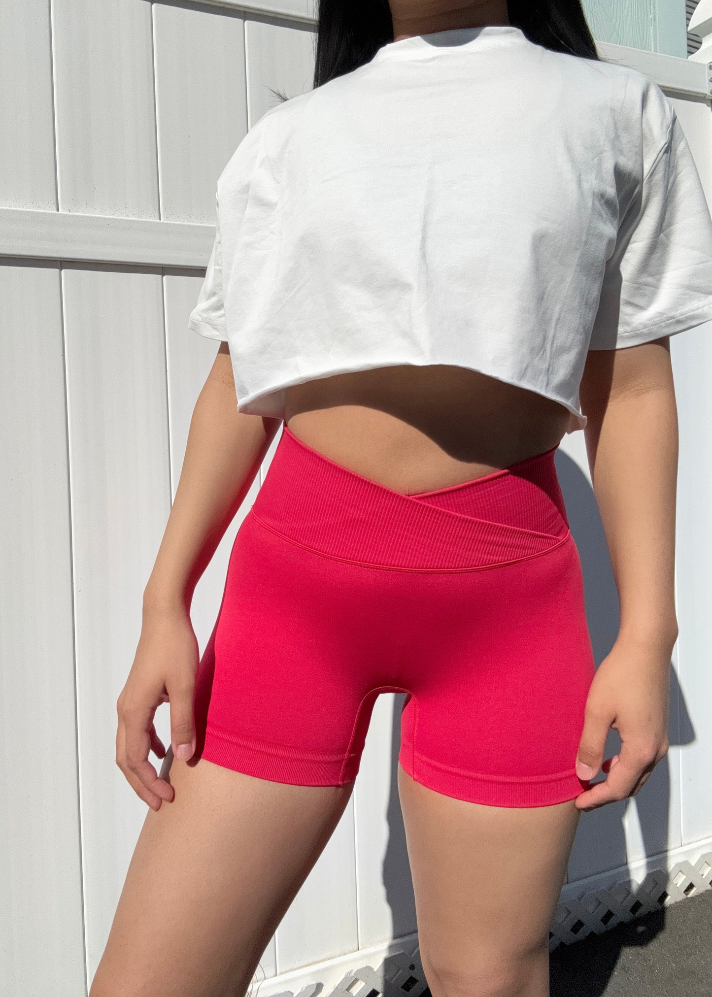 Seamless Scrunch Shorts | Chili